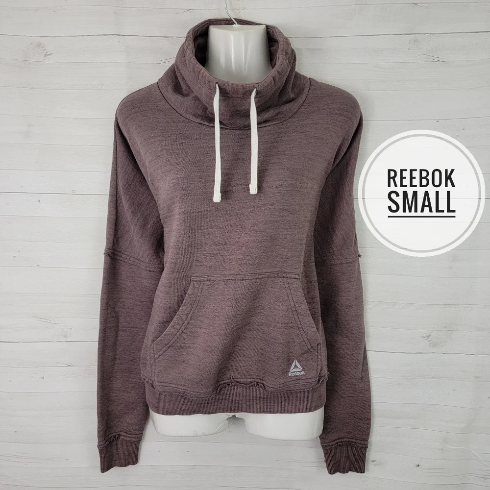 Small Reebok Cowl Neck Pullover Swearshirt - Picture 1 of 5